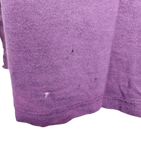 Vintage Y2K Cowgirl Up Long Sleeve Burnout TShirt Roses Womens Size M Purple - Picture 2 of 6